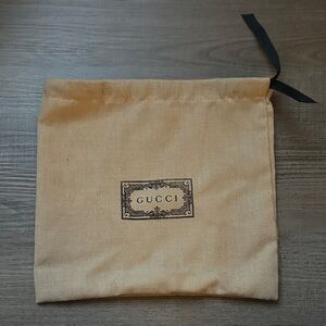 Gucci Tan Drawstring Belt Bag